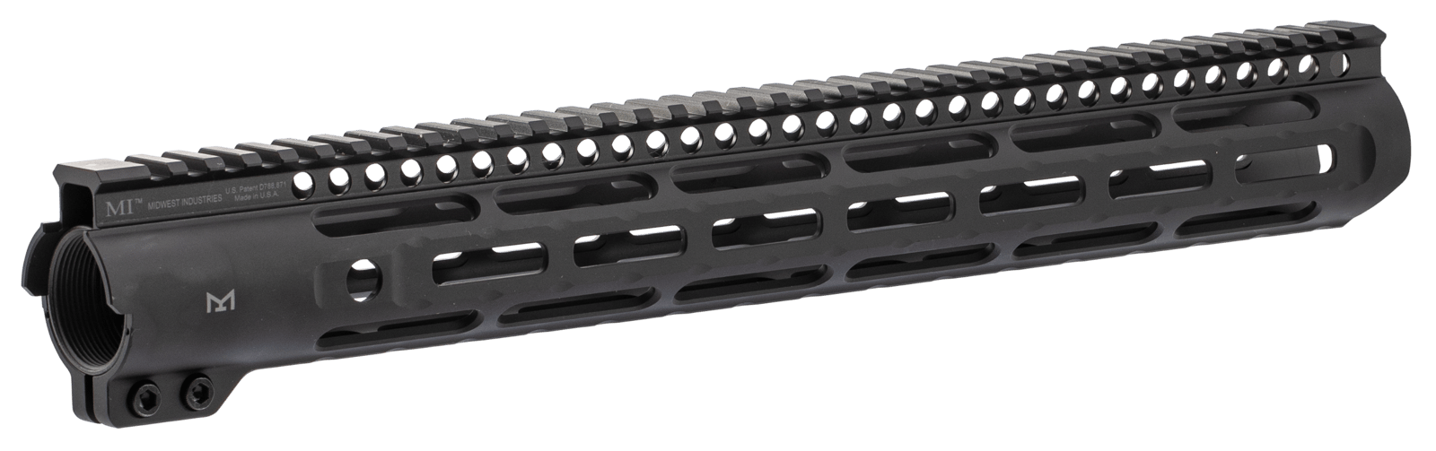 MIDWEST INDUSTRIES INC MISLH15 Slimline AR-15 6061 Aluminum Black Hard Coat Anodized 15"