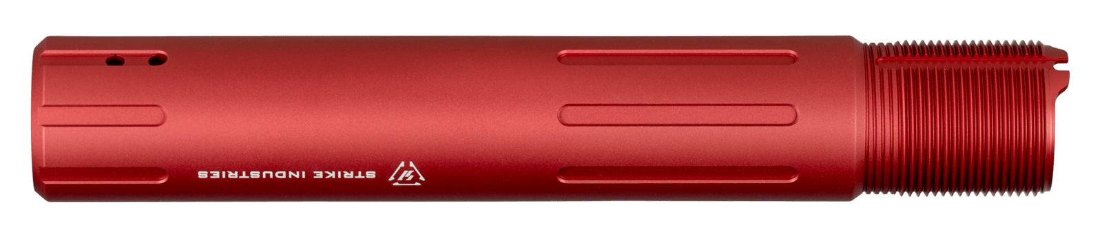 Strike ARCARPRESLICKRED Receiver Extension Tube  AR Pistol Platform Red Anodized Aluminum AR Carbine