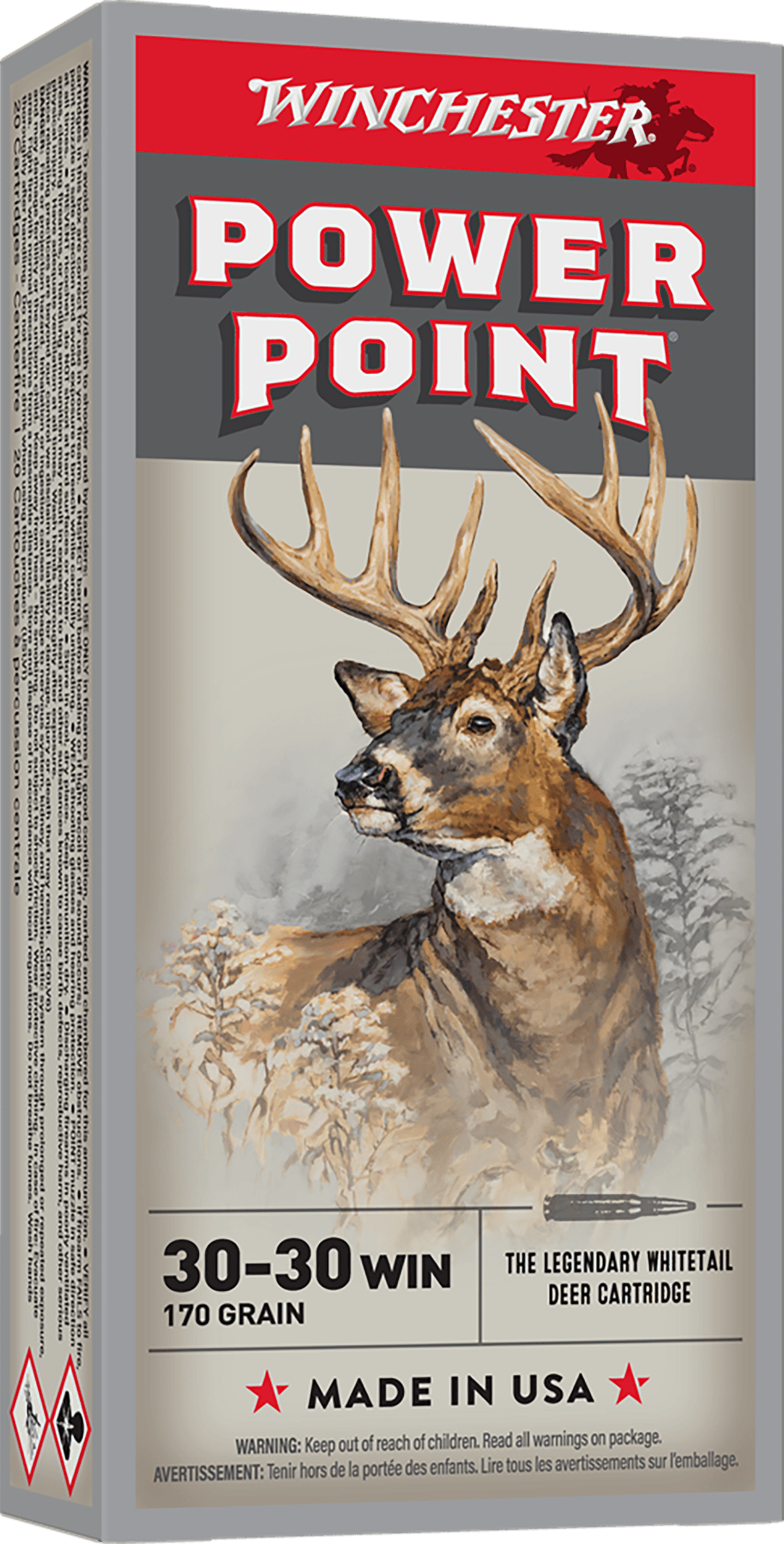 Winchester Ammo X30303 Power-Point  30-30Win 170gr 20 Per Box/10 Case