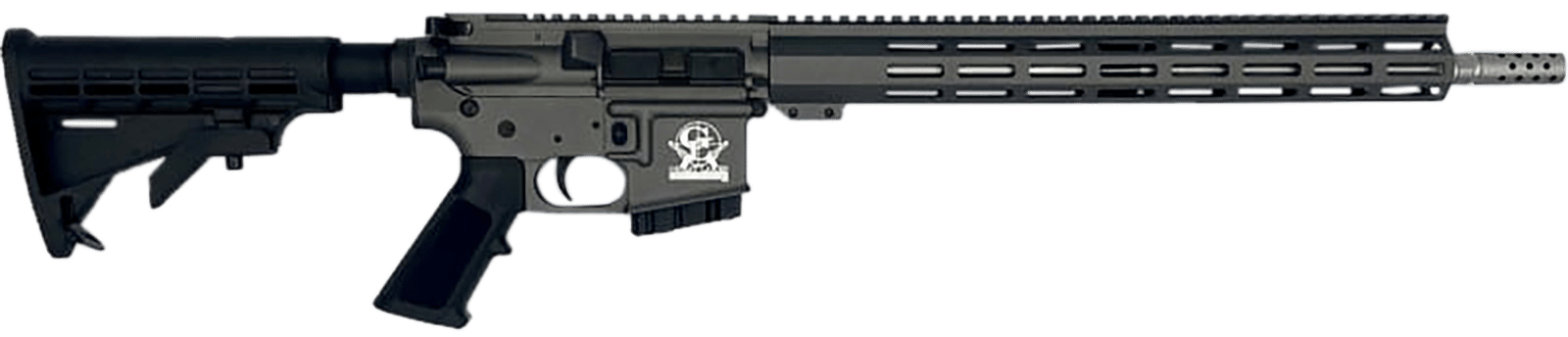 Great Lakes Firearms GL15400SSTNG AR-15  400 Legend 5+1 16" Stainless Threaded Barrel, Tungsten Cerakote Picatinny Rail Aluminum Receiver, Adjustable Black Synthetic Stock, Mil-spec Polymer Grip