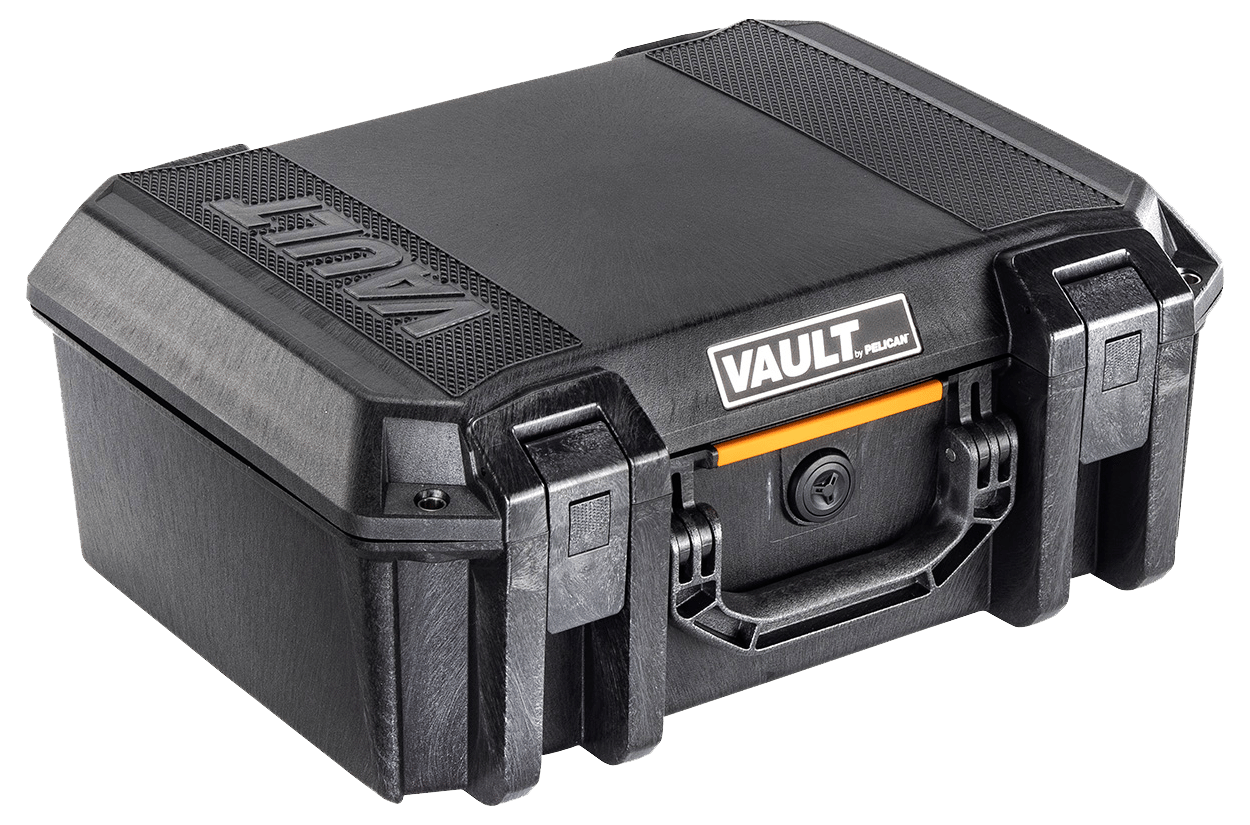 Pelican VCV300 Vault Case Large Black Polymer Holds 2 Handguns