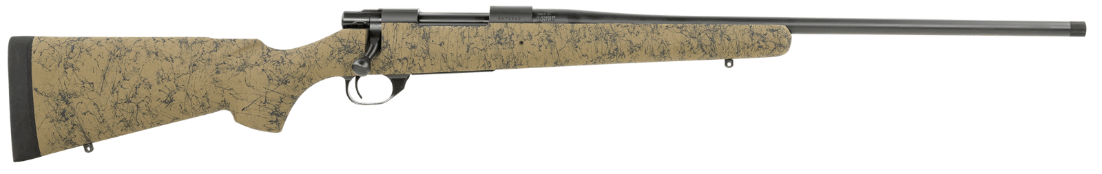 Howa HHS43163 M1500 HS Precision 308 Win 5+1 22" Threaded Barrel, Black Metal Finish, Green with Black Webbing Fixed HS Precision Stock