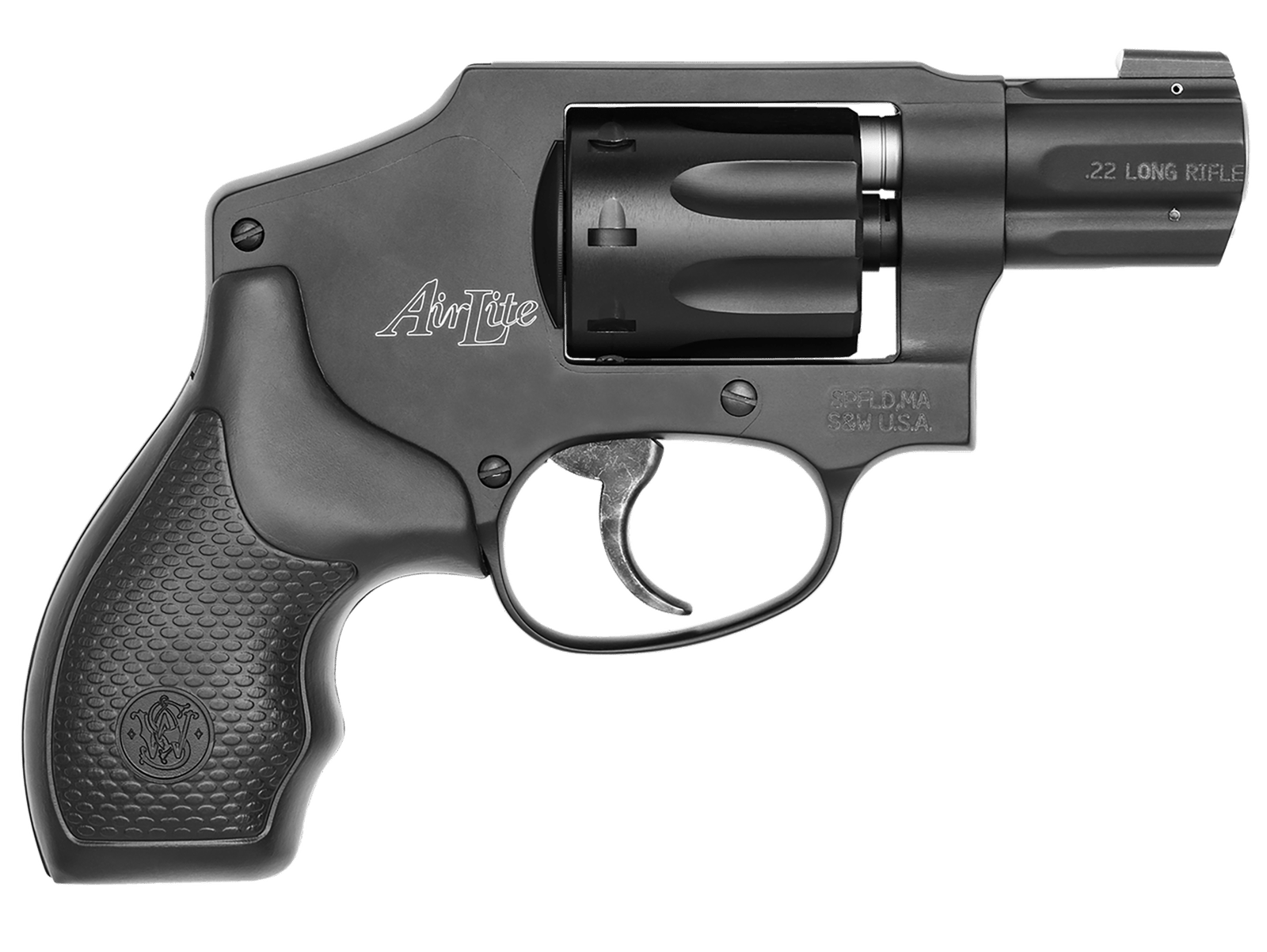 Smith & Wesson 103043 Model 43 Classic 22 LR 8 Shot 1.88" Black Stainless Steel Barrel, Black Aluminum  Cylinder & J-Frame, Snag-free Internal Hammer, No Lock