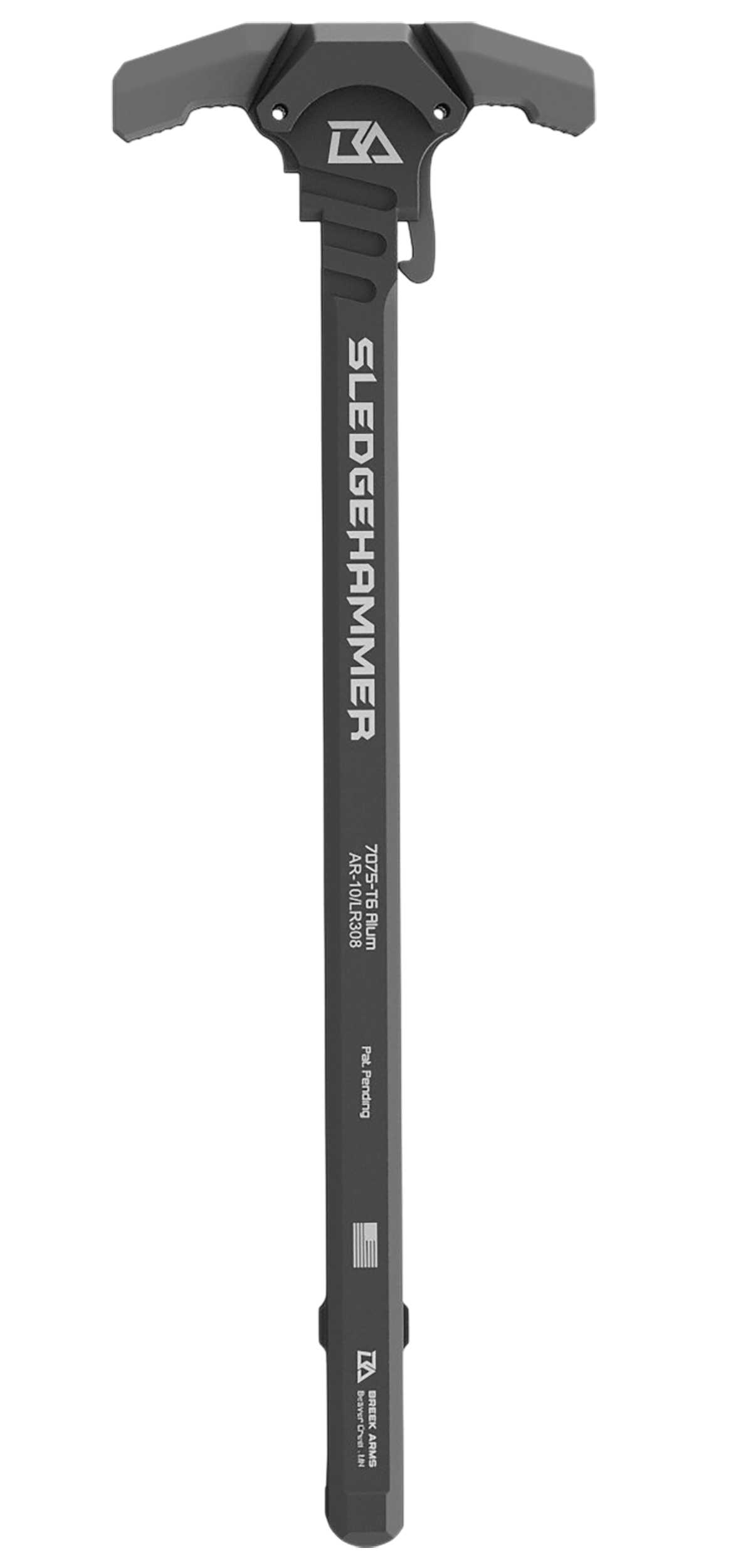 Breek Arms BRK6010MGRAY Sledgehammer Charging Handle AR-10/LR-308 Gray Aluminum