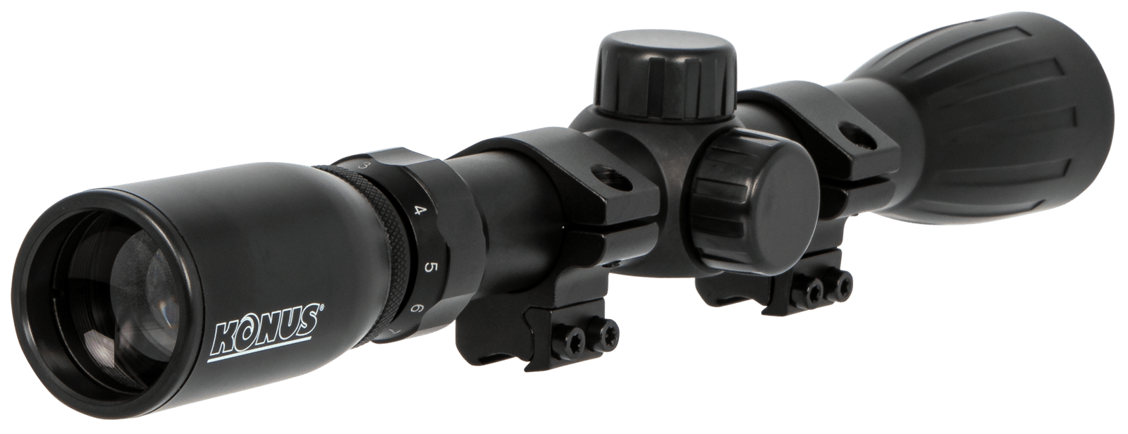 Konus 7351 KonusFire  Matte Black 3-9x32mm 1" Tube 30/30 Reticle Includes Mounting Rings