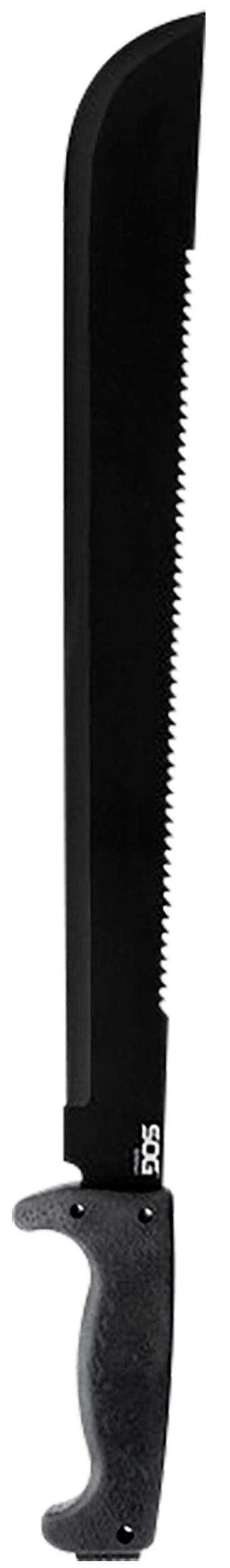 S.O.G SOG-MC02-N SOGfari  18" Black Powder Coated 3Cr13MoV SS Blade Black Kraton Handle 24" Long Includes Sheath