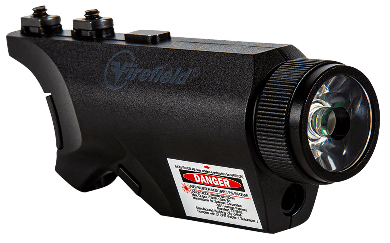 Firefield FF35011K Rival XL Foregrip Flashlight Green Laser Combo  Matte Black 75/150 Lumens White LED Light
