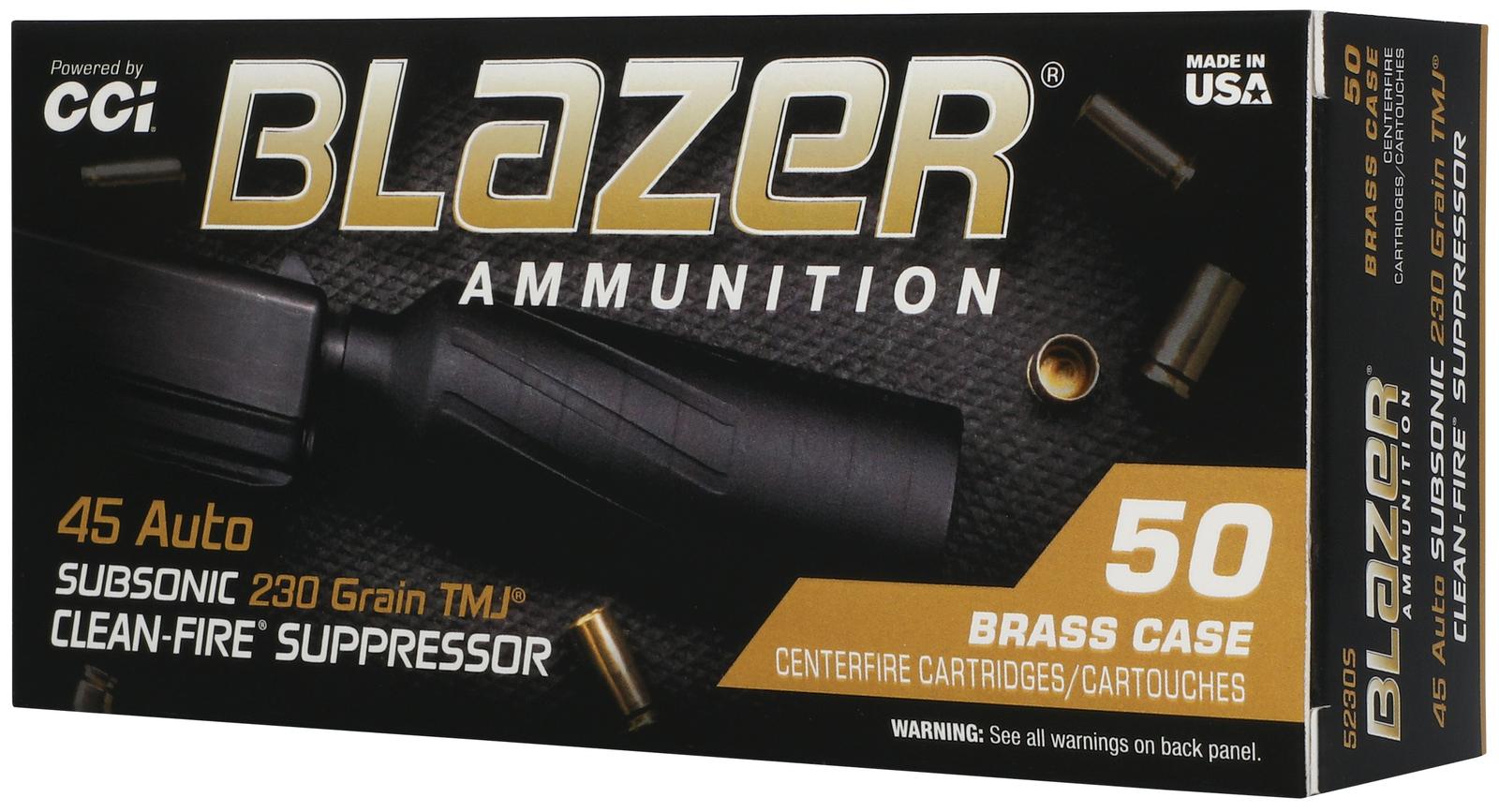 CCI 5230S Blazer  45ACP 230gr Total Metal Jacket 50/Box