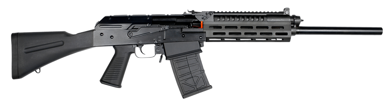 JTS Shotgun M12AKT1 M12AK T1 12 Gauge Semi-Auto 3" 5- 2.75" Shells 18.70" Black Steel Barrel, Black Receiver w/Picatinny Rail, Black Fixed Synthetic Stock, Black Polymer Grip, M-LOK Forend, Sling Hook