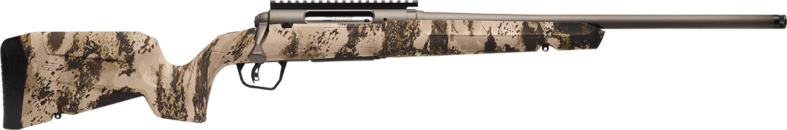 Savage Arms 32337 Axis 2 Pro Compact 223 Rem 4+1 20" Gun Metal Bronze Cerakote Heavy Sporter Threaded Barrel & Picatinny Rail Carbon Steel Receiver, Fixed Western Camo Synthetic Stock, Right Hand