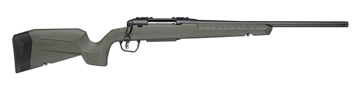 Savage Arms 33117 Axis 2  308 Win 4+1 20" Matte Black Carbon Steel Threaded Barrel, Drilled & Tapped Receiver, OD Green Fixed w/Pistol Grip Synthetic Stock, Right Hand