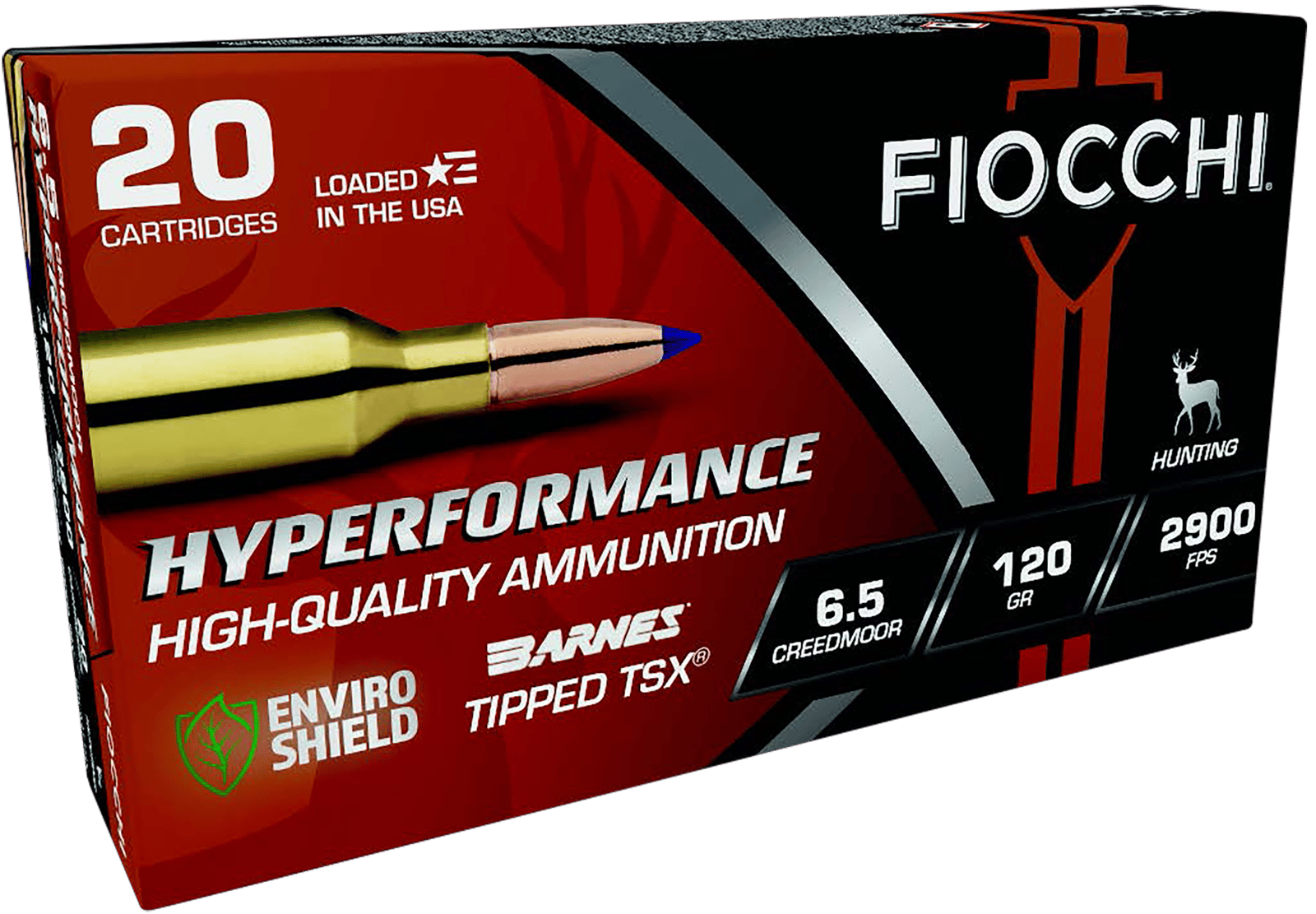 Fiocchi 65CMTTSX Hyperformance  6.5Creedmoor 120gr Barnes Tipped TSX 20 Per Box/10 Case