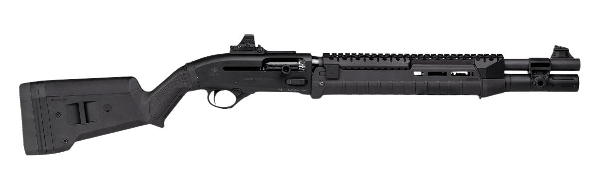 Langdon Tactical Tech LTT1301HZFRMBLK Beretta 1301  3" 7+1 18.50" Black Oxide Heat Shield Barrel, Black Aluminum Receiver, Black Magpul Polymer Stock, Modified Magpul Zhukov Forend