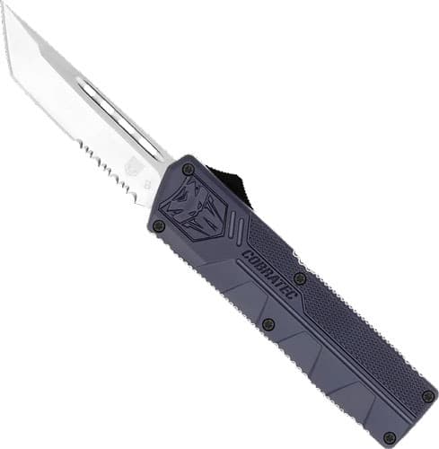 COBRATEC LIGHTWEIGHT OTF NYPD BLUE 3.25" TANTO SERRATED