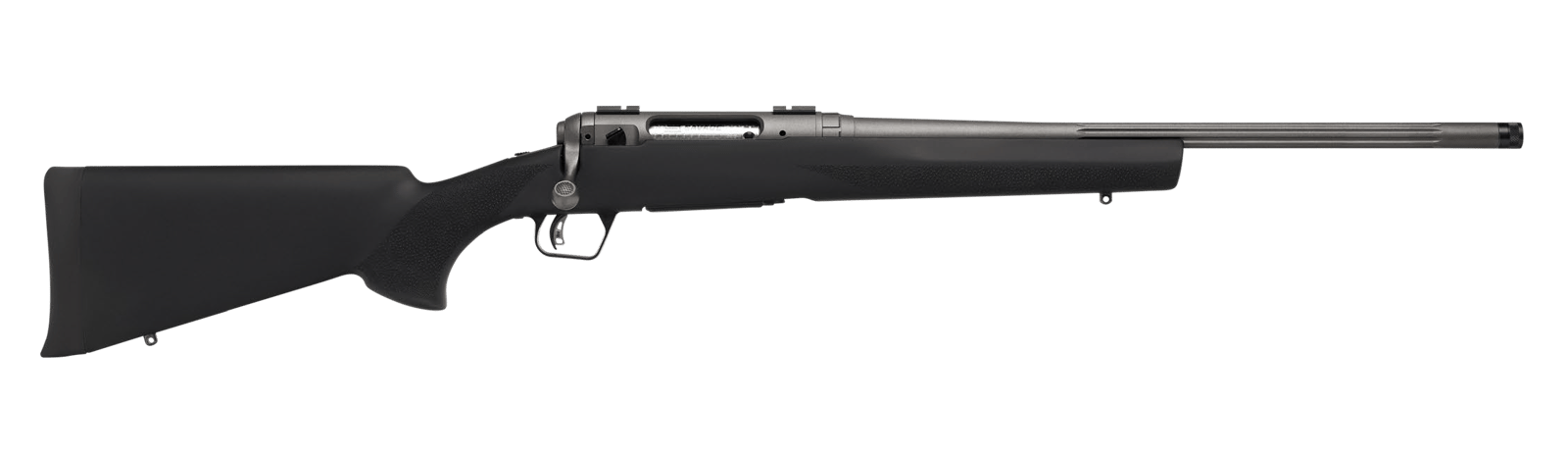 Savage Arms 33008 110 Trail Hunter Lite V2 Full Size 308 Win 4+1 20" Black Fluted Barrel, Black Carbon Steel Drilled & Tapped Receiver, Black Hogue OverMolded Synthetic Stock, Right Hand