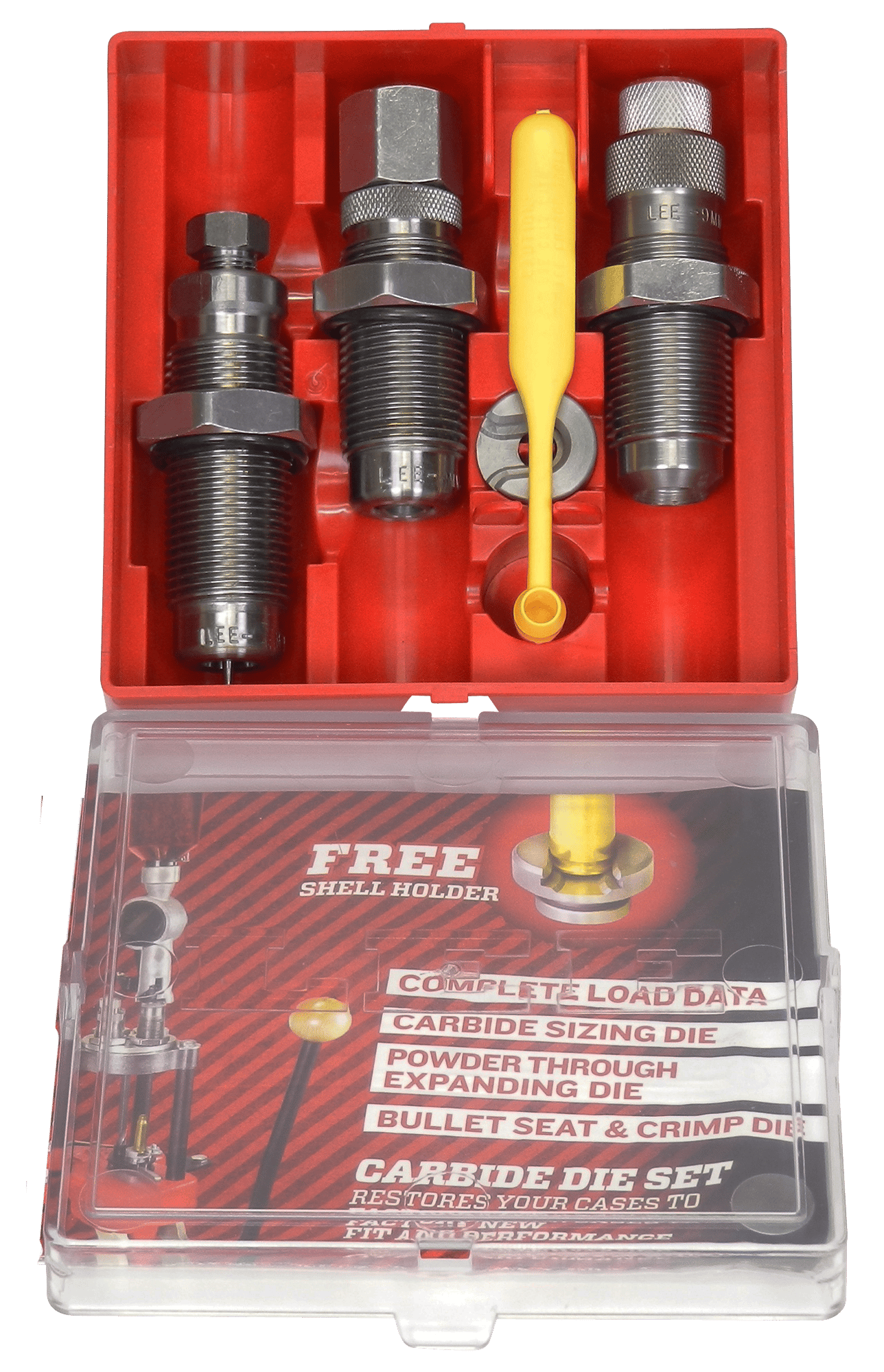 Lee Precision 90176 Carbide 3-Die Set 9mm Makarov