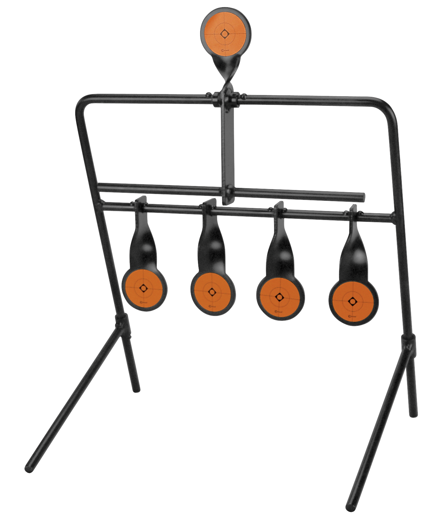 Caldwell 902365 Resetting  Rimfire Resetting Steel Target Black/Orange Impact Enhancement Motion 2.50"