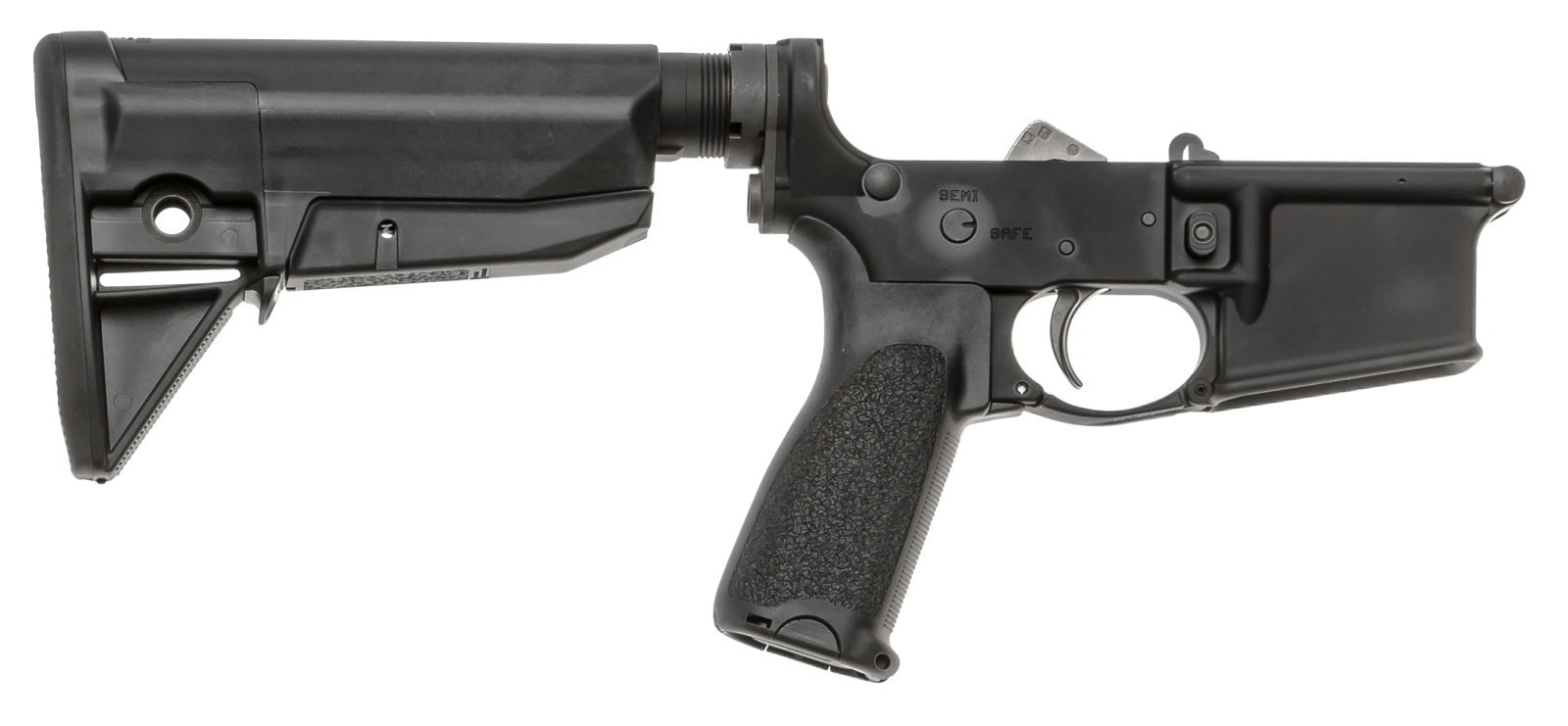 BCM LRGSTKMOD0BLK BCM Lower MOD 0 Multi-Caliber 7075-T6 Aluminum Black Synthetic Pistol Grip & Stock for AR-Platform