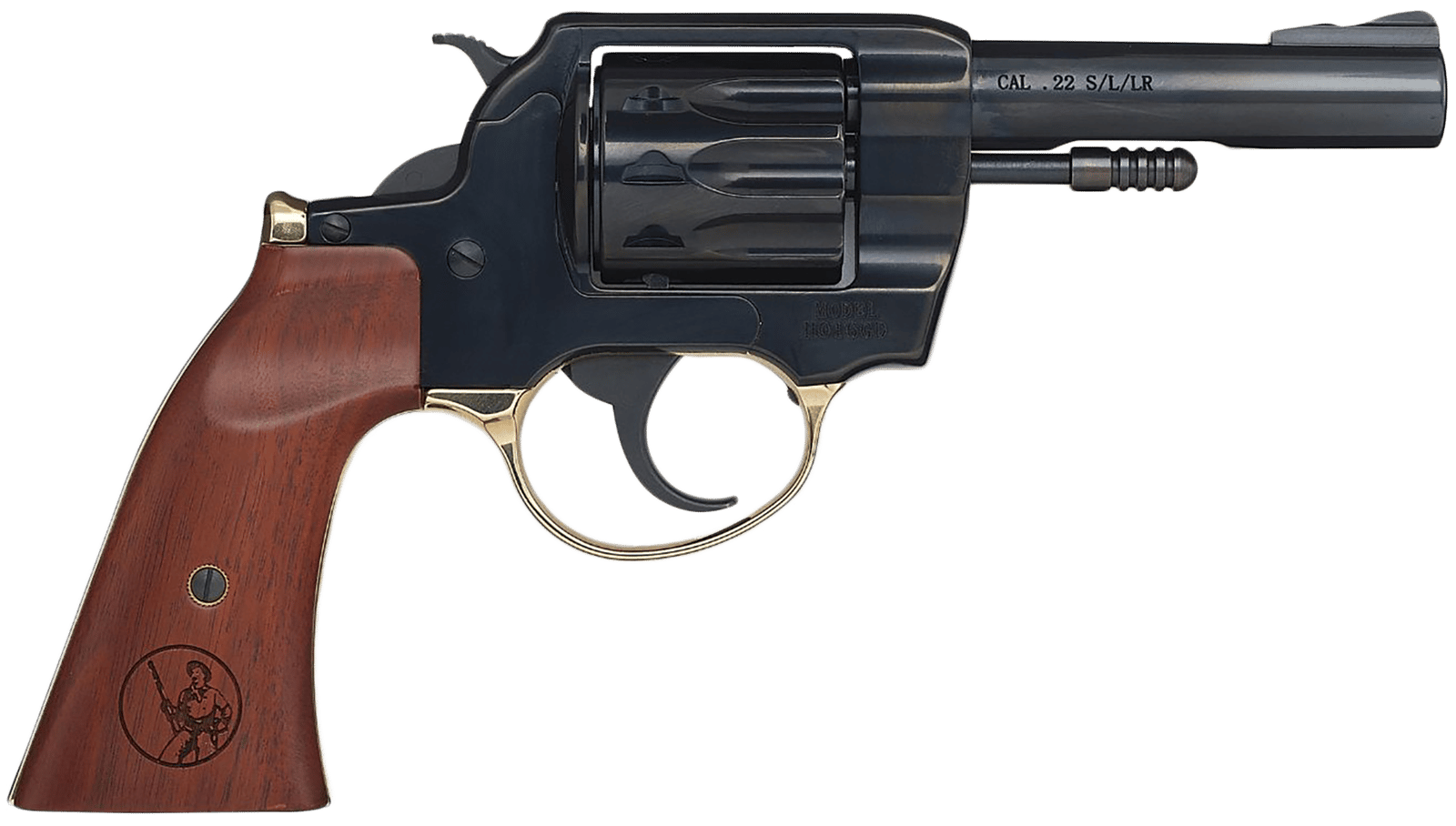 Henry H016GD Golden Boy  22 LR 10 Shot 4" Blued Steel Barrel, Cylinder, Blued Polished Steel Frame, Walnut Gunfighter Grip, Transfer Bar Safety, Exposed Hammer