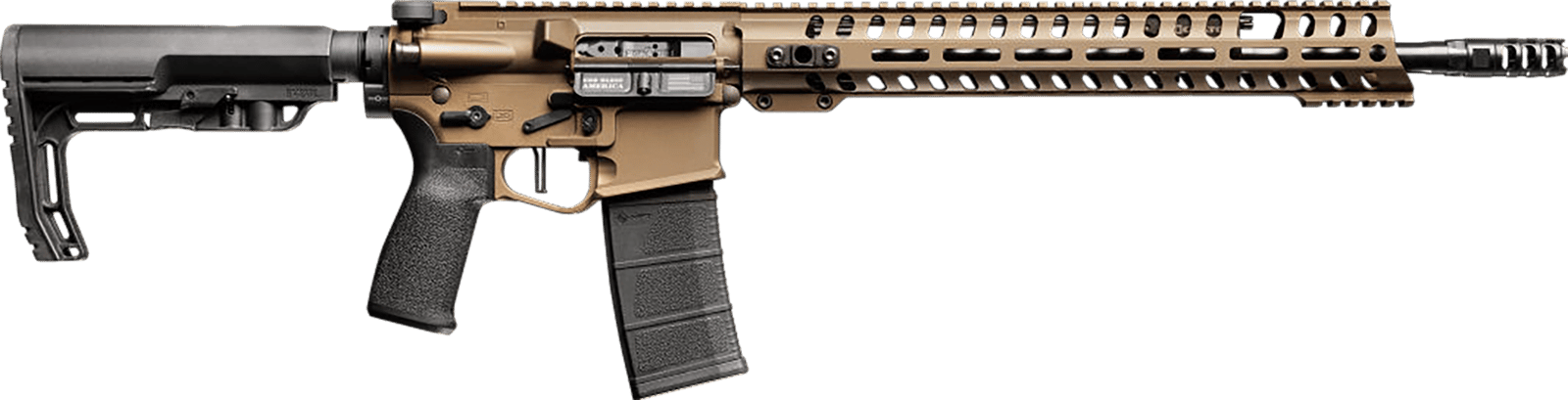 Patriot Ordnance Factory 02040 Renegade +  5.56x45mm NATO 30+1 13.75" Steel Threaded Barrel, Bronze Aluminum Receiver