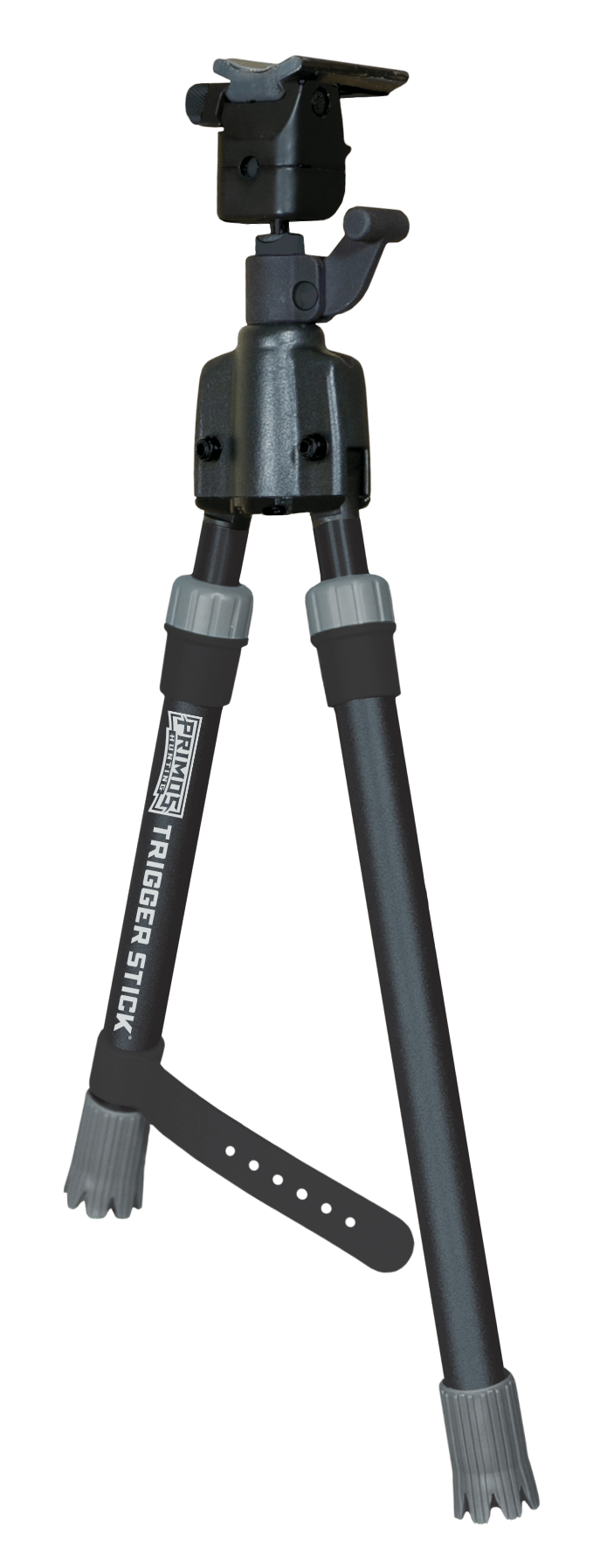 Primos 65825 Trigger Stick  Bipod made of Steel with Black & Gray Finish, QD Swivel Stud Attachment Mount Type & Short Height (Clam Package)