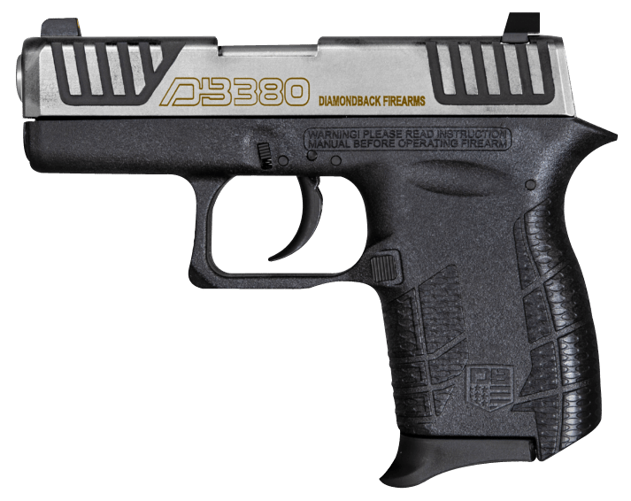 Diamondback DB0100E032 DB380 Gen4 Micro-Compact Frame 380 ACP 6+1, 2.80" Stainless Steel Barrel, Serrated Stainless Steel Slide, Mint Polymer Frame w/Beavertail & Grip