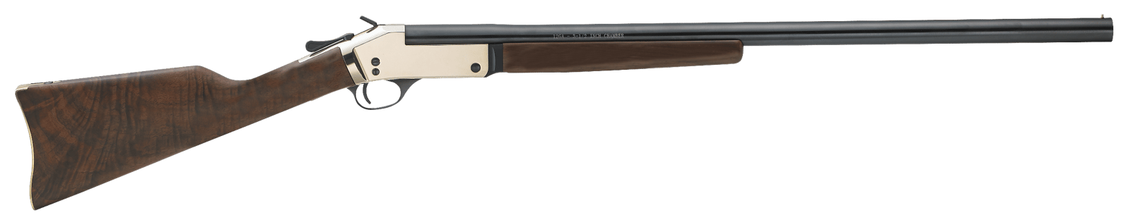 Henry H015B12 Single Shot  12 Gauge with 28" Blued Barrel, 3.5" Chamber, 1rd Capacity, Polished Brass Metal Finish & American Walnut Stock Right Hand (Full Size)