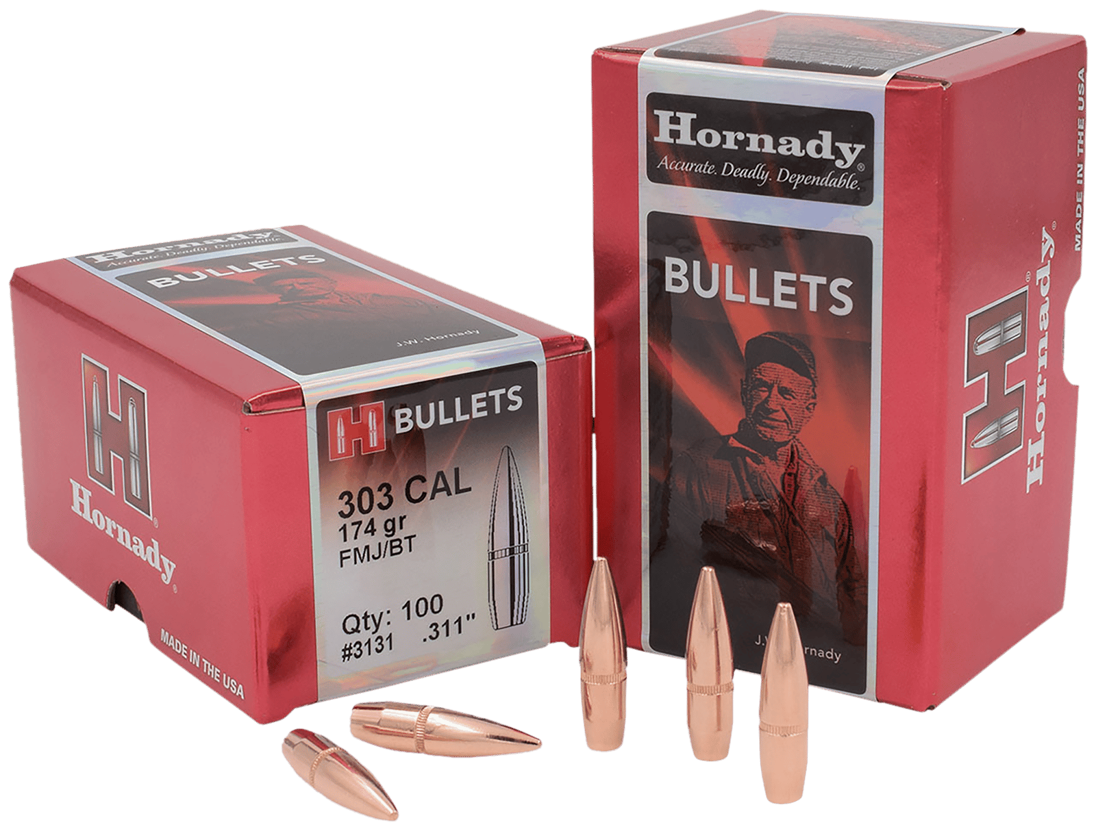 Hornady 3131   303Cal 174gr Full Metal Jacket 100 Per Box/15 Case