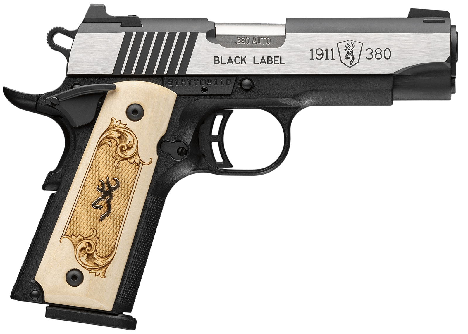 Browning 051999492 1911-380  Compact Frame 380 ACP