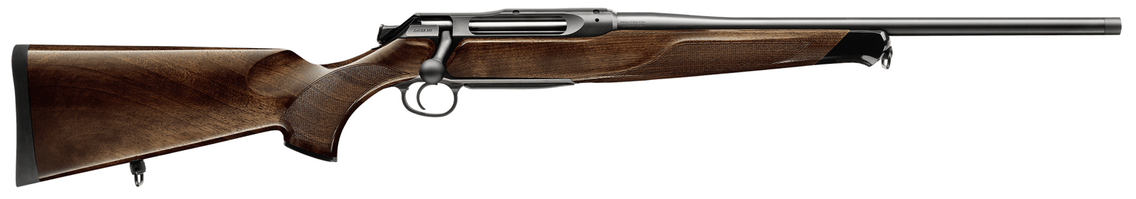 Sauer 80117098 505 Lux Full Size 7mm Rem Mag 2+1 24" Matte Blued Threaded Barrel, Matte Blued Saddle Mount Steel Receiver, Grade 5 Wood Fixed Stock