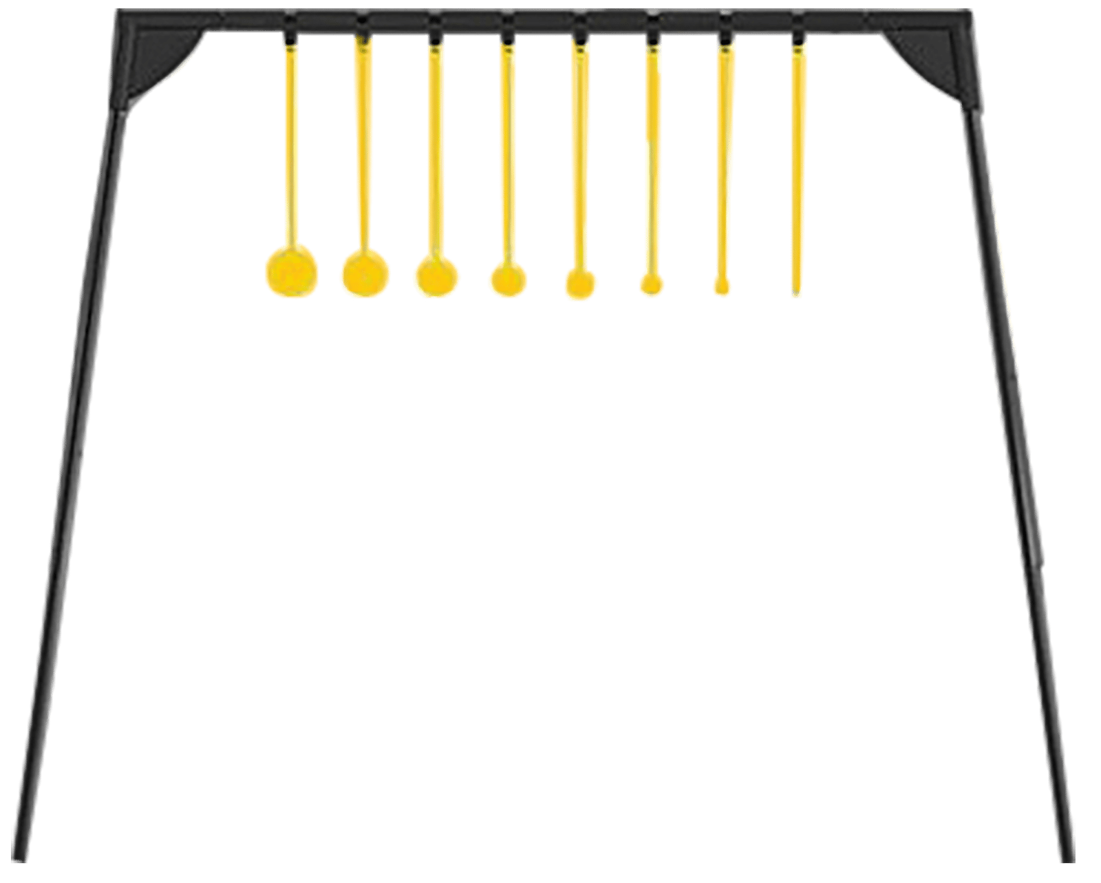 Caldwell 4002310 Challenge Target Rimfire KYL Black/Yellow AR500 Steel Standing Includes 8 Targets