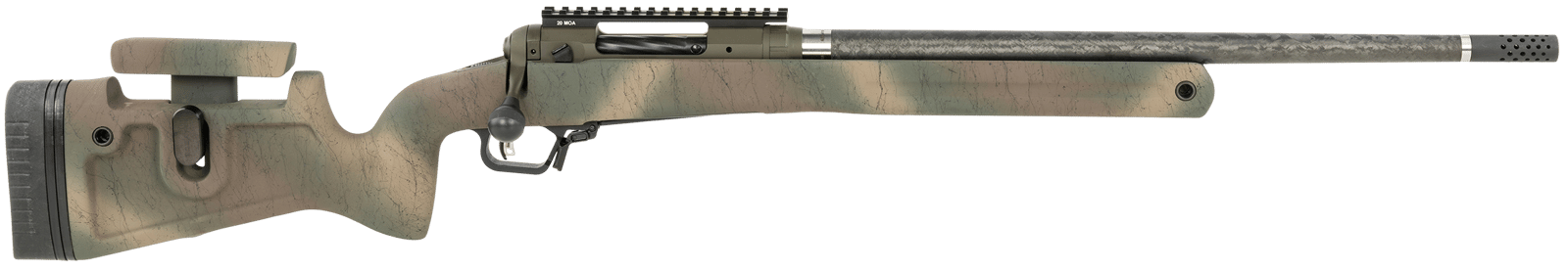 Savage Arms 58155 110 Pro Pursuit 308 Win 3+1 20" Olive Dark Green Cerakote Earth-Tone Camo/Black Web Right Hand