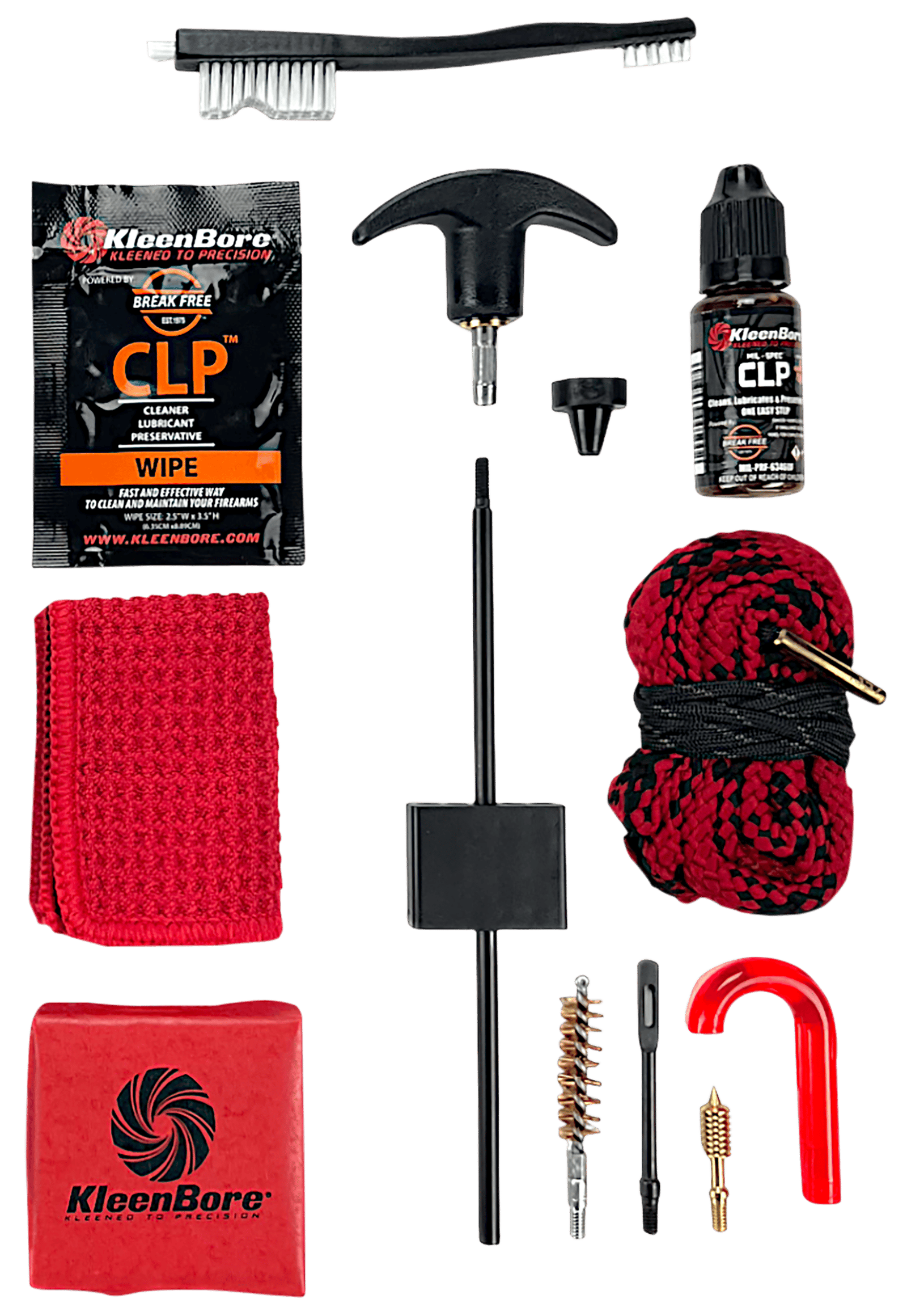 KleenBore KDS9 Dual Kleen Rod & Pull Through Rope Cleaner .38/ .357/ 9mm Handgun