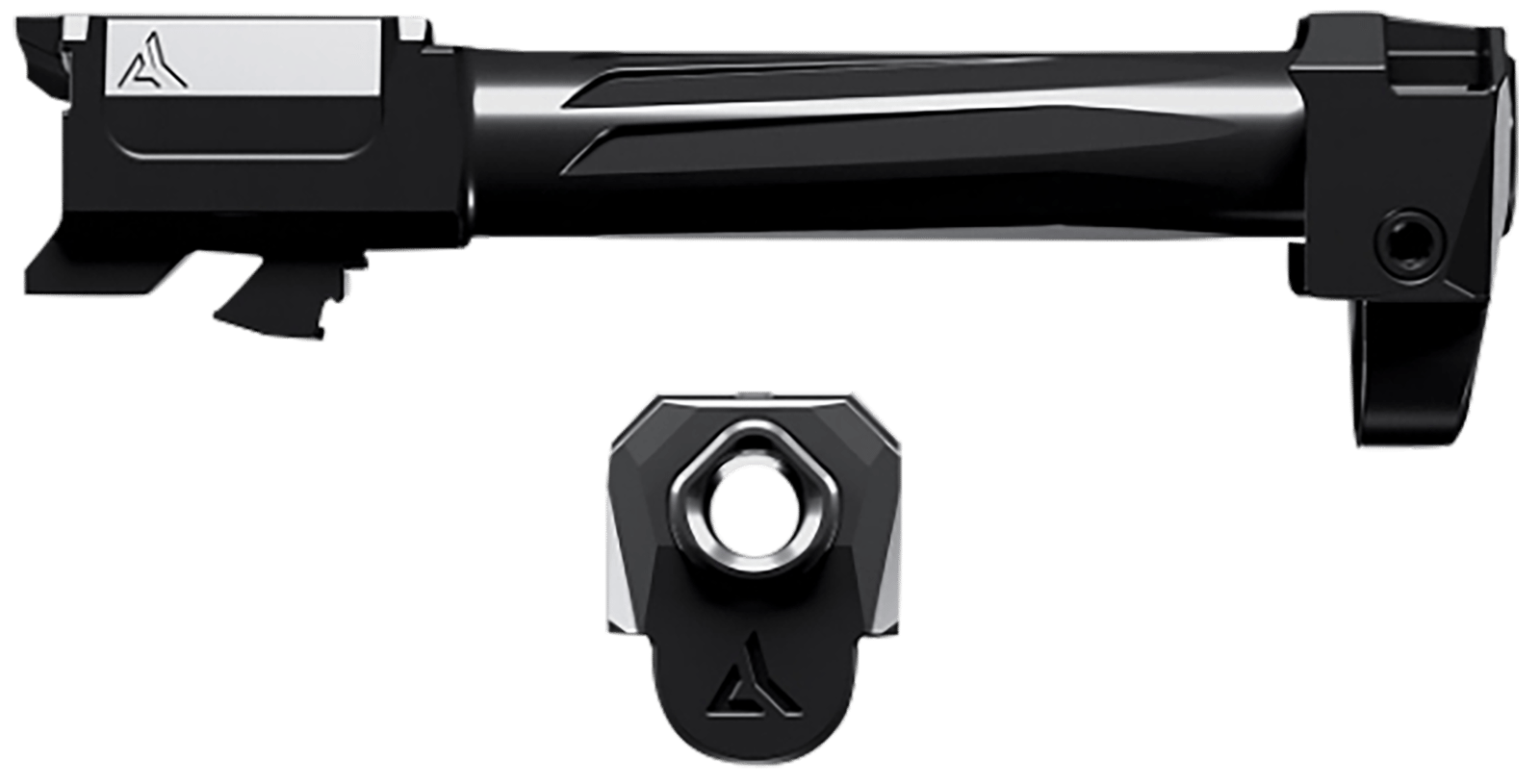 Radian Weapons R0859 Ramjet & Afterburner Combo 9mm Luger Compatible w/ Glock 43X, Black Stainless Steel