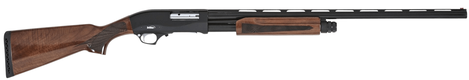 TriStar 23129 Cobra III  Full Size 12 Gauge Pump 3" 5+1 28" Black Vent Rib Barrel, Black Steel Receiver, Fixed Walnut Stock, Beretta/Benelli Mobil Choke Tube, Right Hand