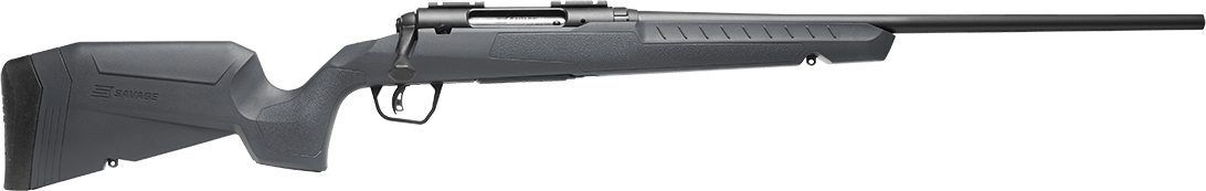 Savage Arms 32120 Axis 2 Compact 243 Win  4+1 20" Matte Black Heavy Sporter Barrel, Matte Black Drilled & Tapped Carbon Steel Receiver, Fixed Matte Gray Synthetic Stock, Right Hand