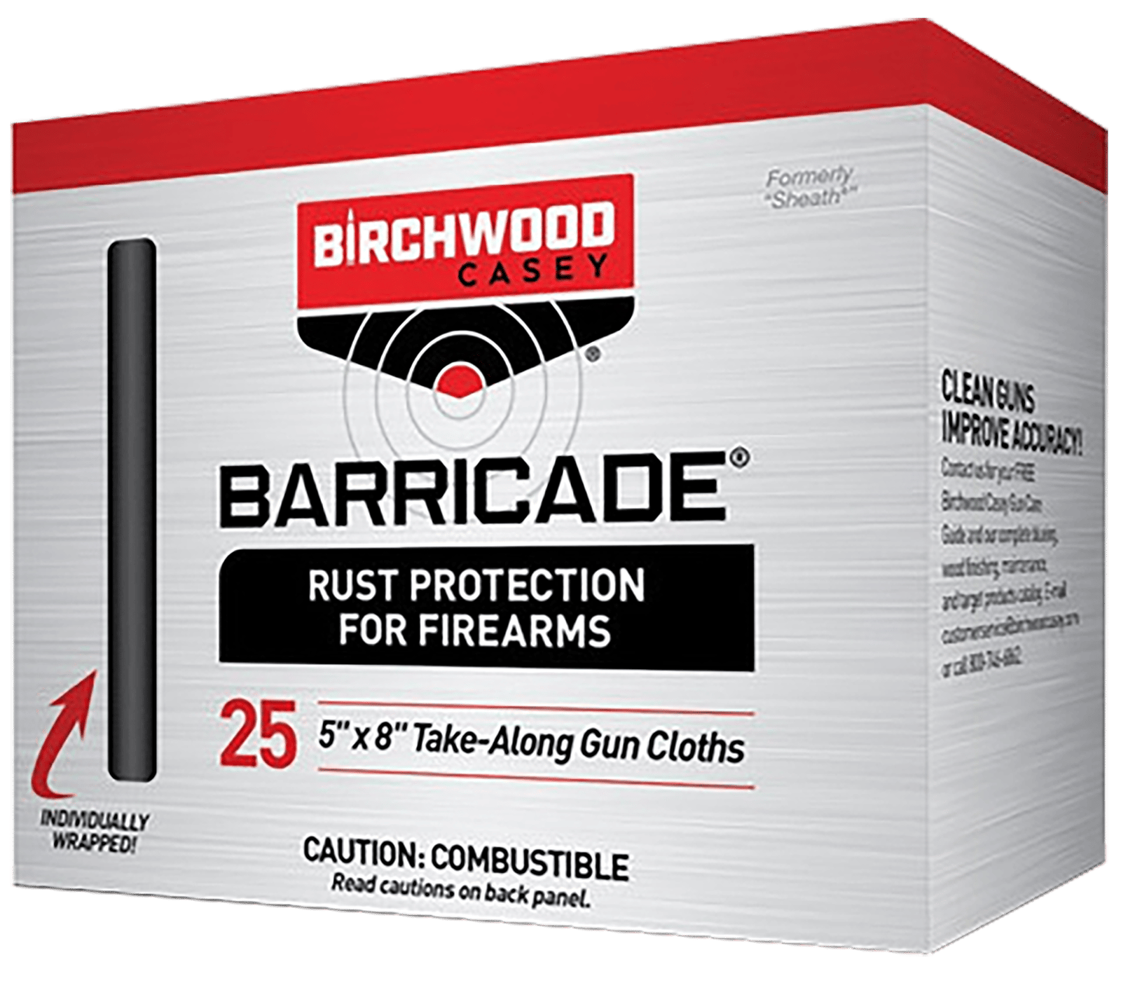 Birchwood Casey 33025 Barricade Take Alongs Foil Pack 5" x 8" Cloths 25 Per Box