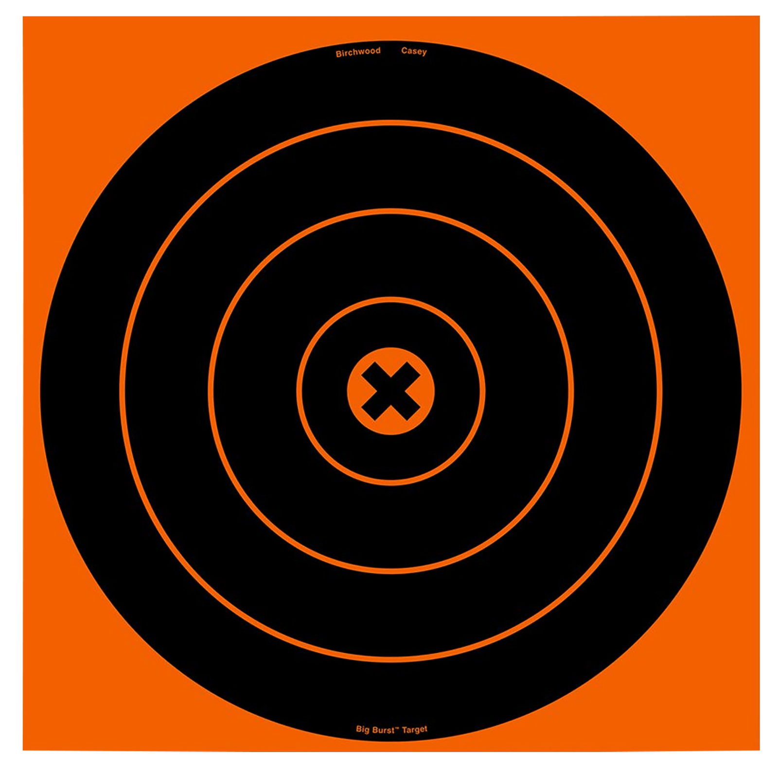 Birchwood Casey 36123 Big Burst Revealing Target Self-Adhesive Paper Black/Orange 12" Bullseye 3 Pack