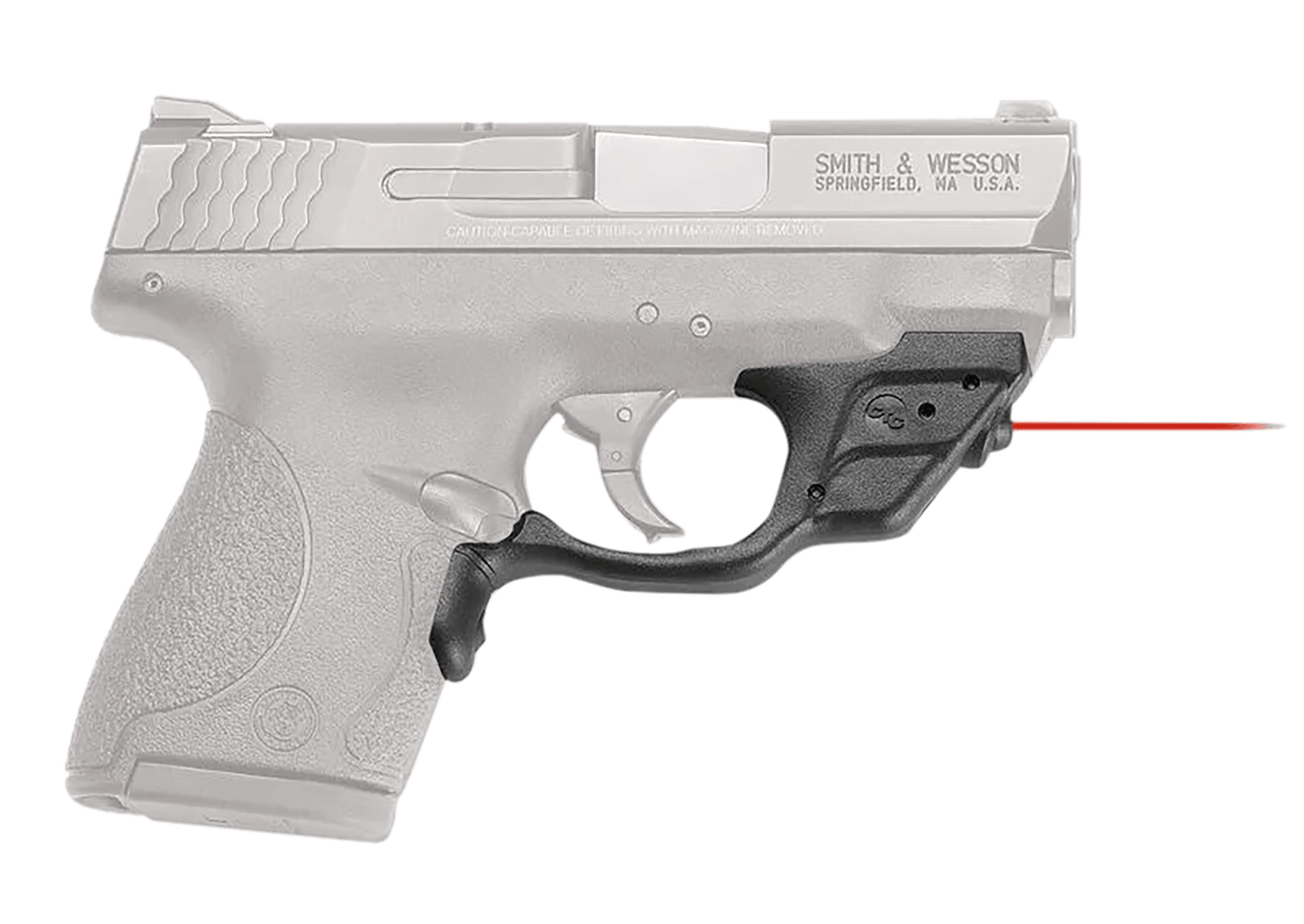 Crimson Trace 0135601 Laserguard  S&W M&P Shield/Shield M2.0, Red Laser Black Polymer