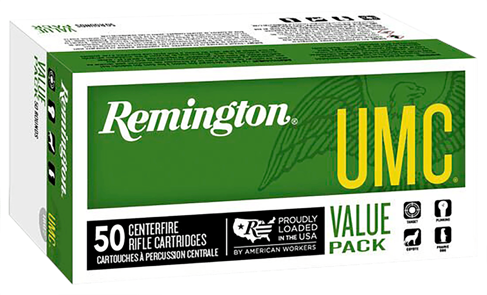 Remington Ammunition 23712 UMC Value Pack 30Carbine 110gr Full Metal Jacket 50 Per Box/10 Case