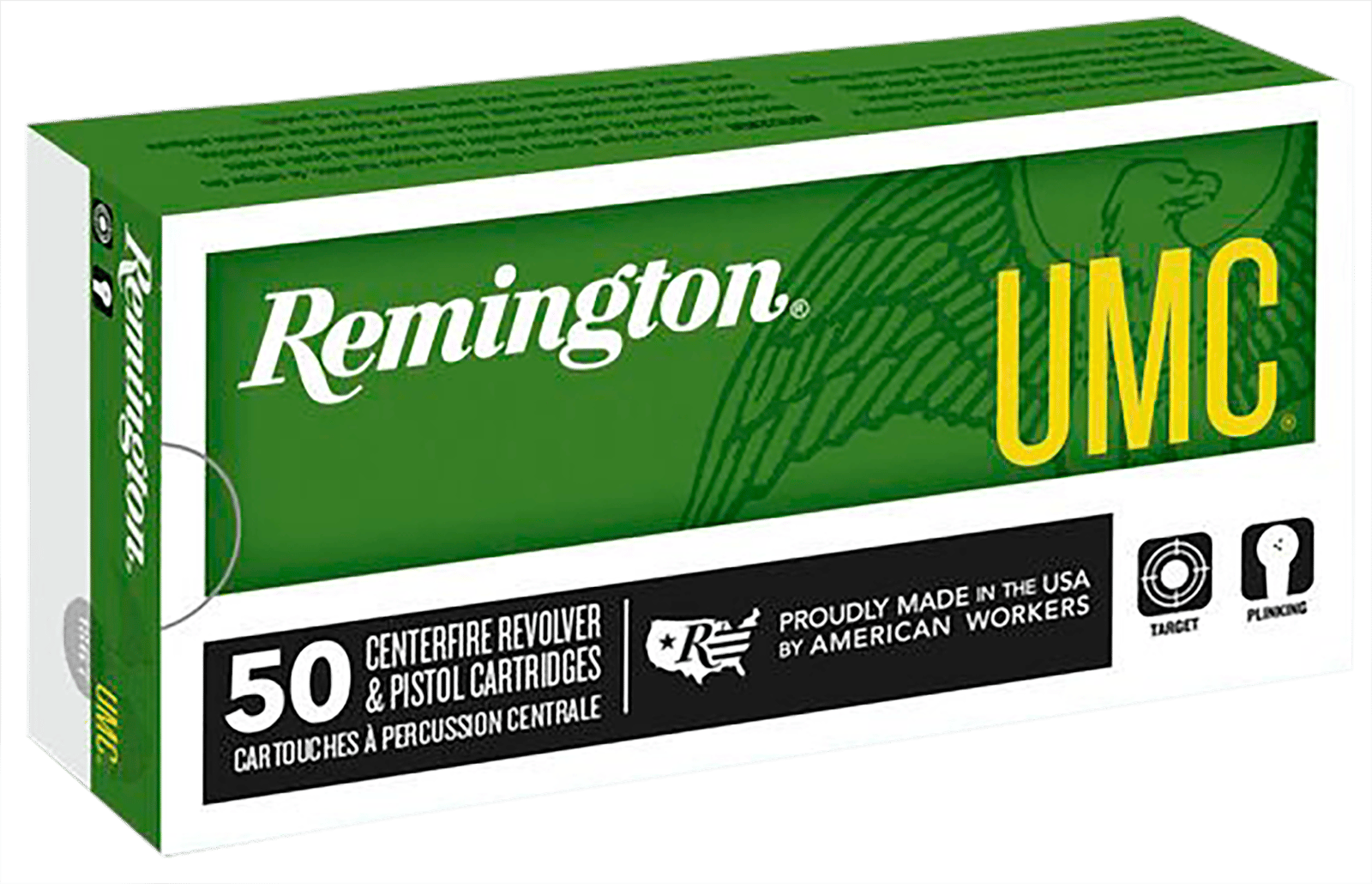 Remington Ammunition 23722 UMC  38Super+P 130gr Full Metal Jacket 50 Per Box/10 Case
