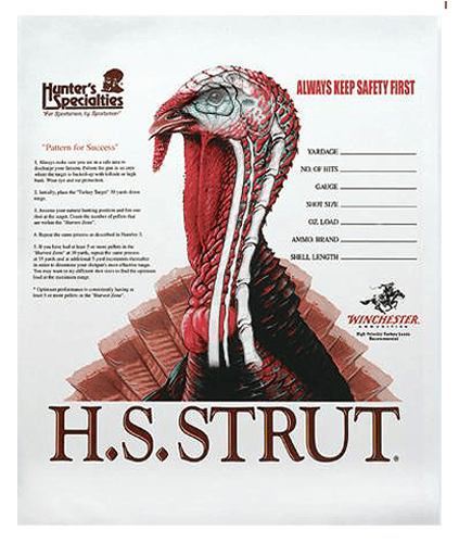 HS Strut 06850 Turkey  Paper Hanging Shotgun 11" x 11" Multi-Color 12 PK