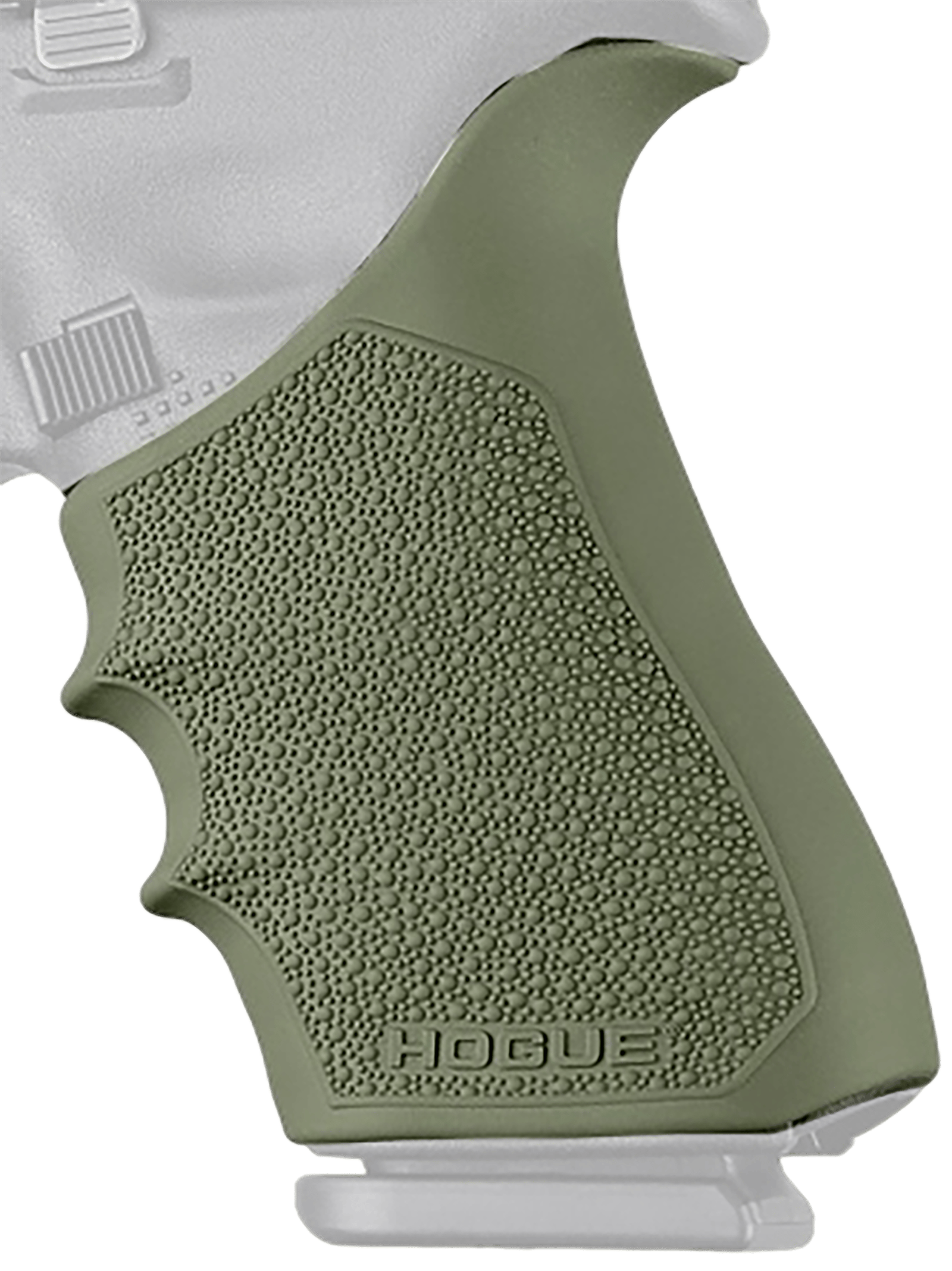 Hogue 17021 Grip Sleeve Handall Beavertail OD Green Rubber