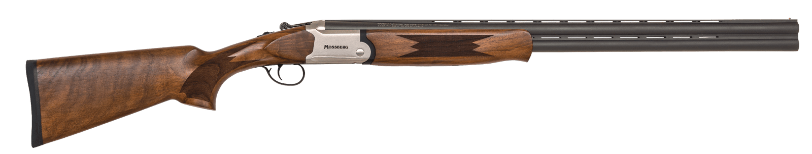 Mossberg 75471 Silver Reserve  12 Gauge with 28" Matte Blued Barrel, 3" Chamber, 2rd Capacity, Satin Silver Engraved Metal Finish & Satin Black Walnut Stock Right Hand (Full Size)