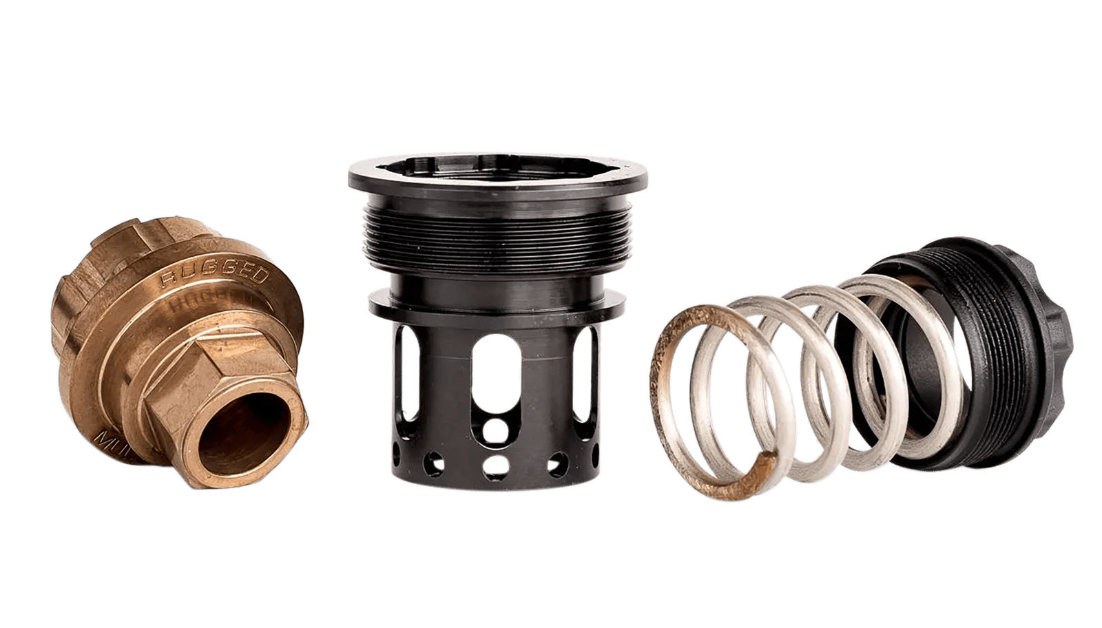Rugged Suppressors CAGE002 Universal Cage  Black for Alaskan 360 Suppressor