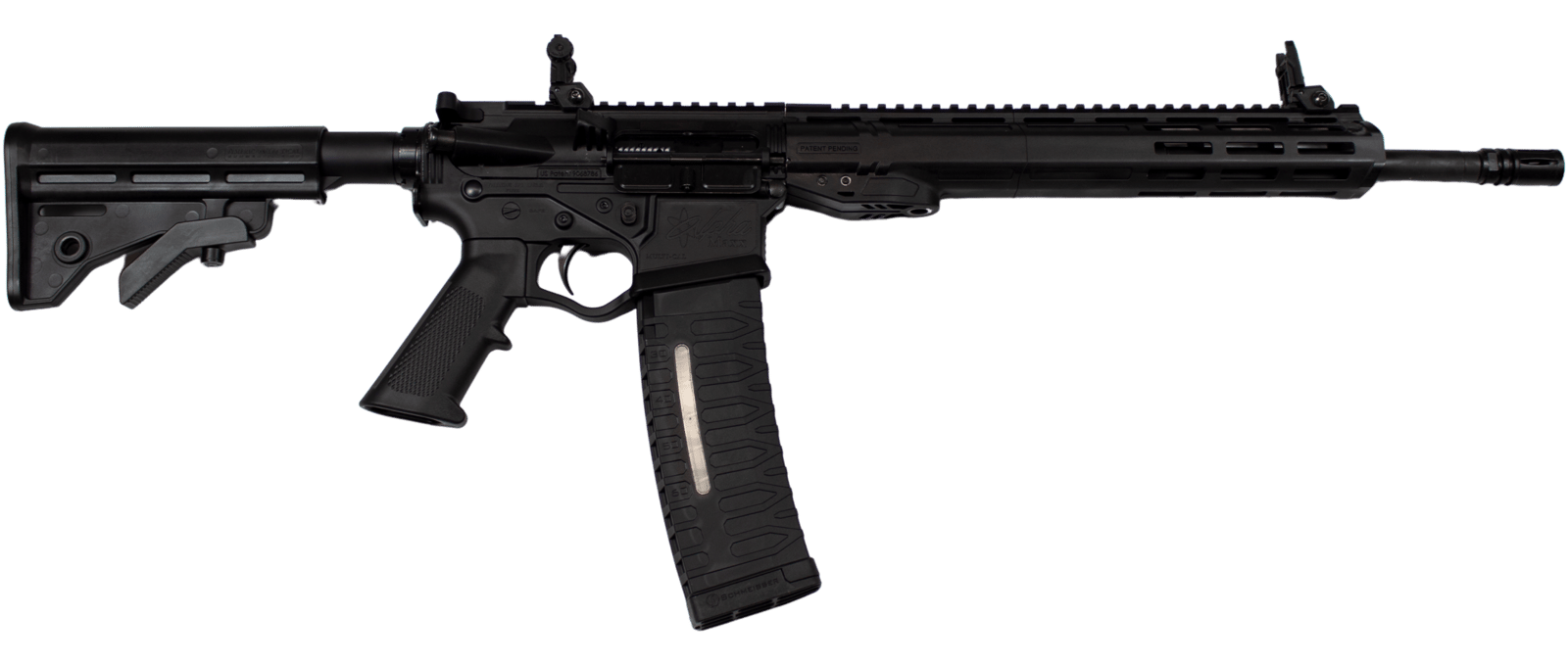 ATI ALPHA MAXX 5.56 16" BBL 13" MLOK RAIL BLACK 1-60RD MAG & FLIP UP SIGHTS