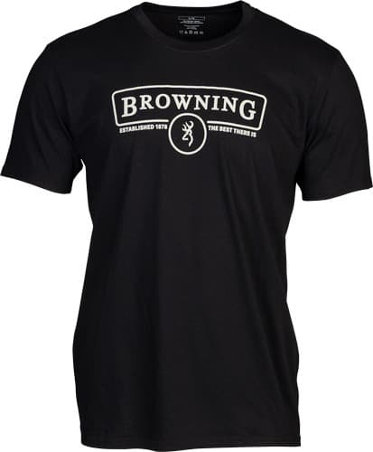BROWNING SS T-SHIRT CONTOUR BLACK LARGE