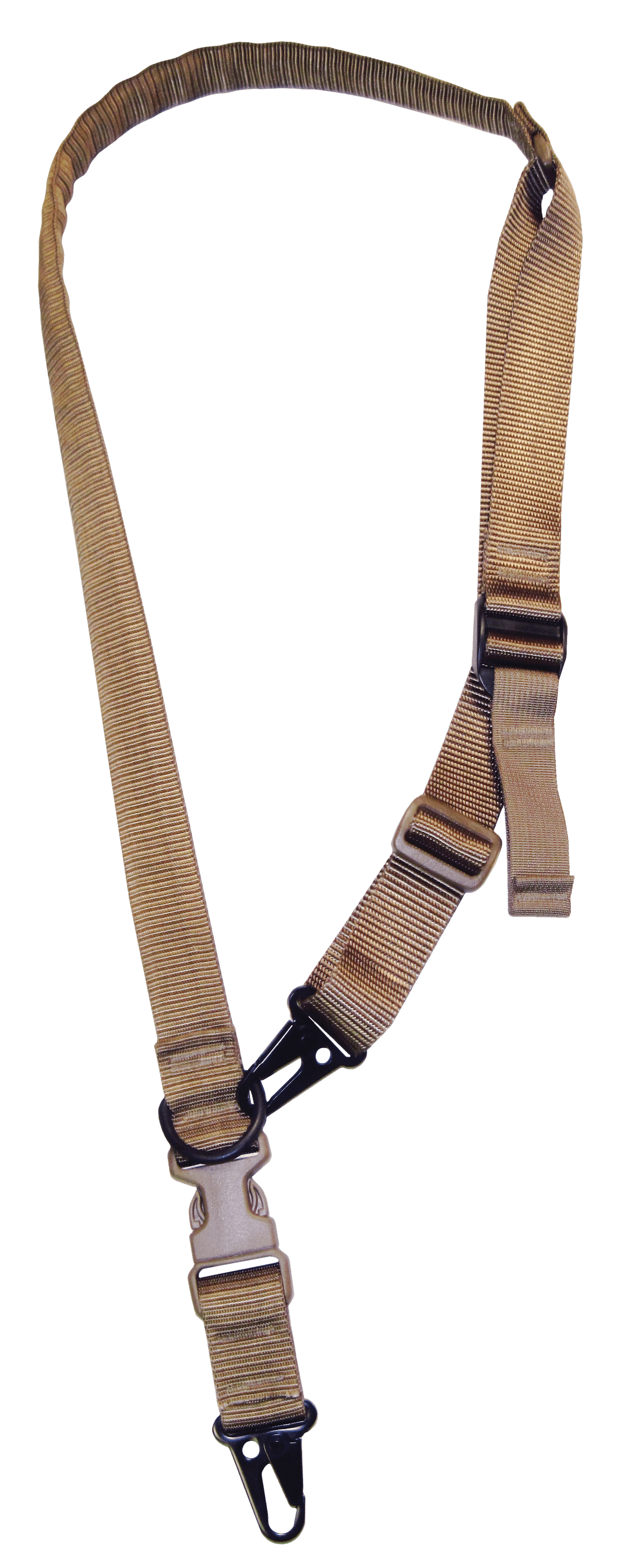 Tacshield T6030CY Warrior 2-in-1 Sling Coyote Tan Webbing Padded Fast Adjust Rifle/Shotgun