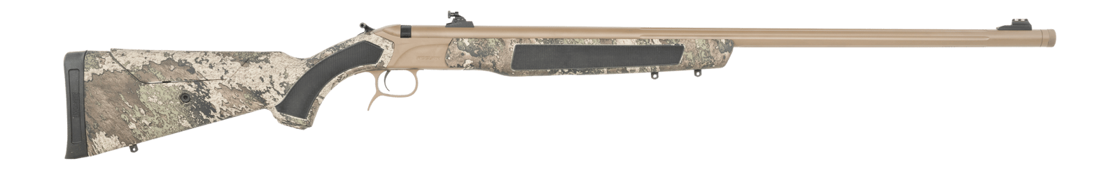 CVA PR3209NM Accura LR-X 1rd 50 Cal VariFlame 30" Flat Dark Earth Nitride Cerakote Fluted Threaded Barrel & Receiver w/Picatinny Rail, Adj Comb TrueTimber Strata Synthetic Stock