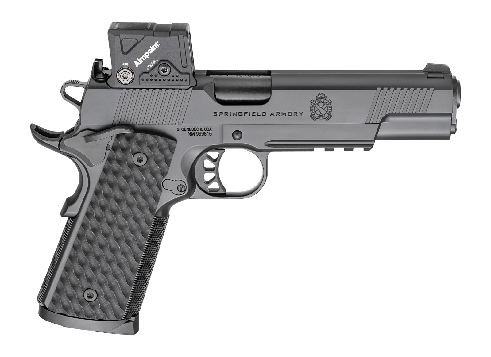Springfield Armory PC9125LRCOA 1911 TRP 45 ACP 8+1 5" Match Grade Barrel, Steel Frame w/Beavertail